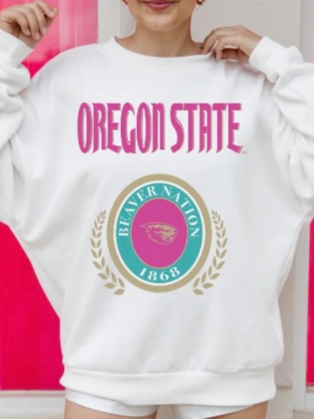 Oregon State Beavers Drop Shoulder Fleece Pullover
